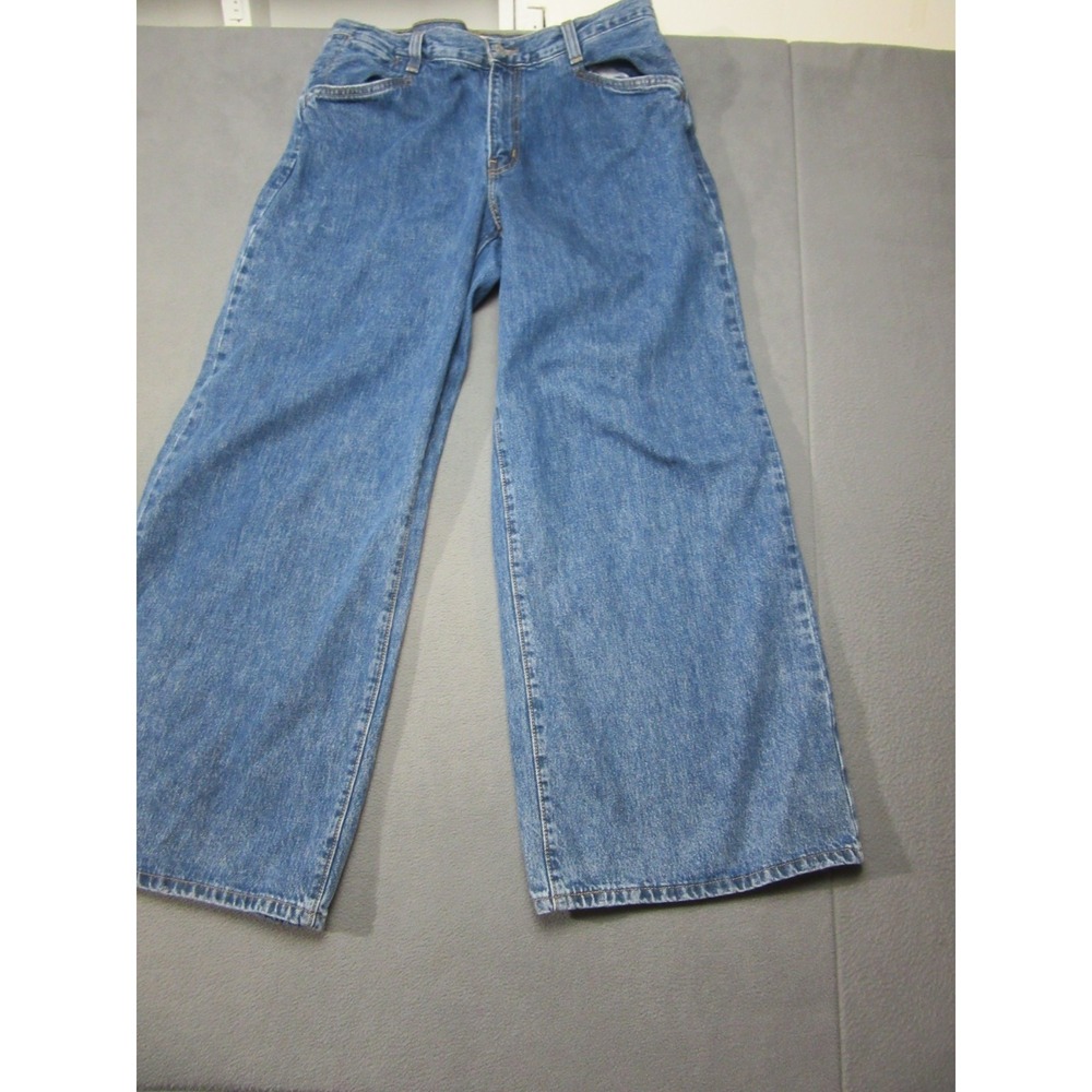 Levis Jeans Womens 32x31 Blue Baggy Wide Leg Denim Medium Wash 94 High Rise